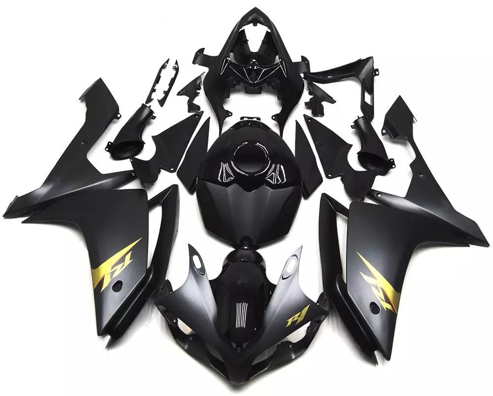 Matte Black Motorcycle Fairings Plastics Kit For 2007-2008 Yamaha YZF-R1 FM-4723