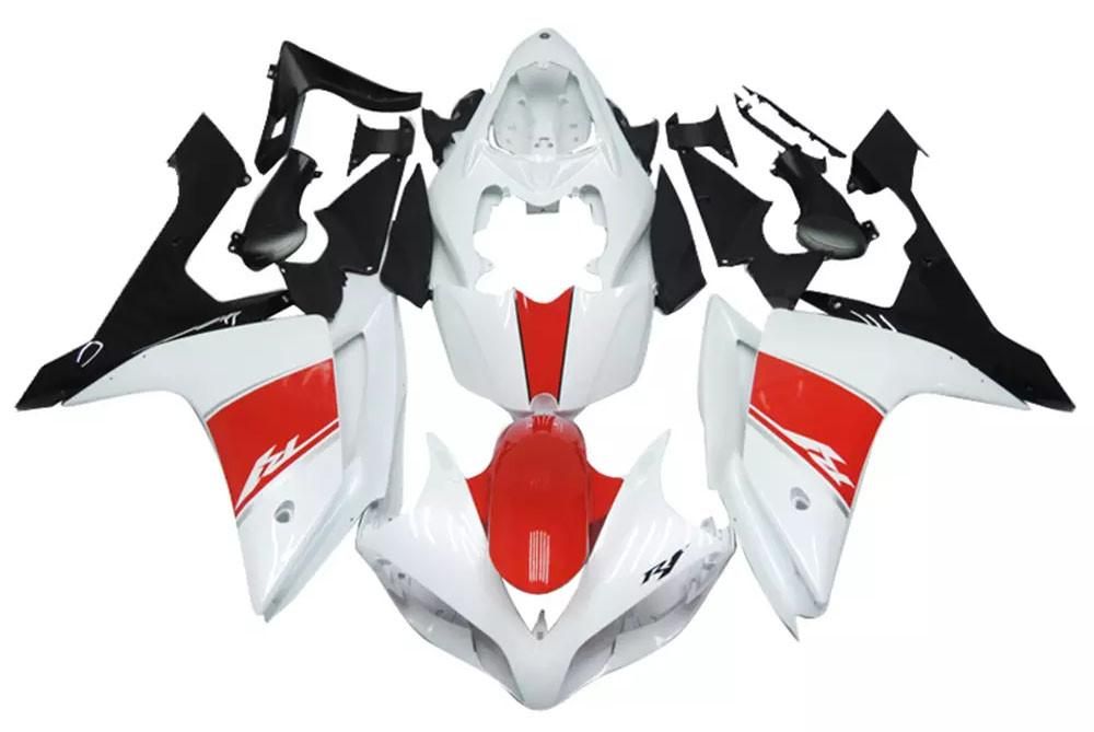 White, Red Black Motorcycle Fairings Plastics Kit For 2007-2008 Yamaha YZF-R1 FM-4725