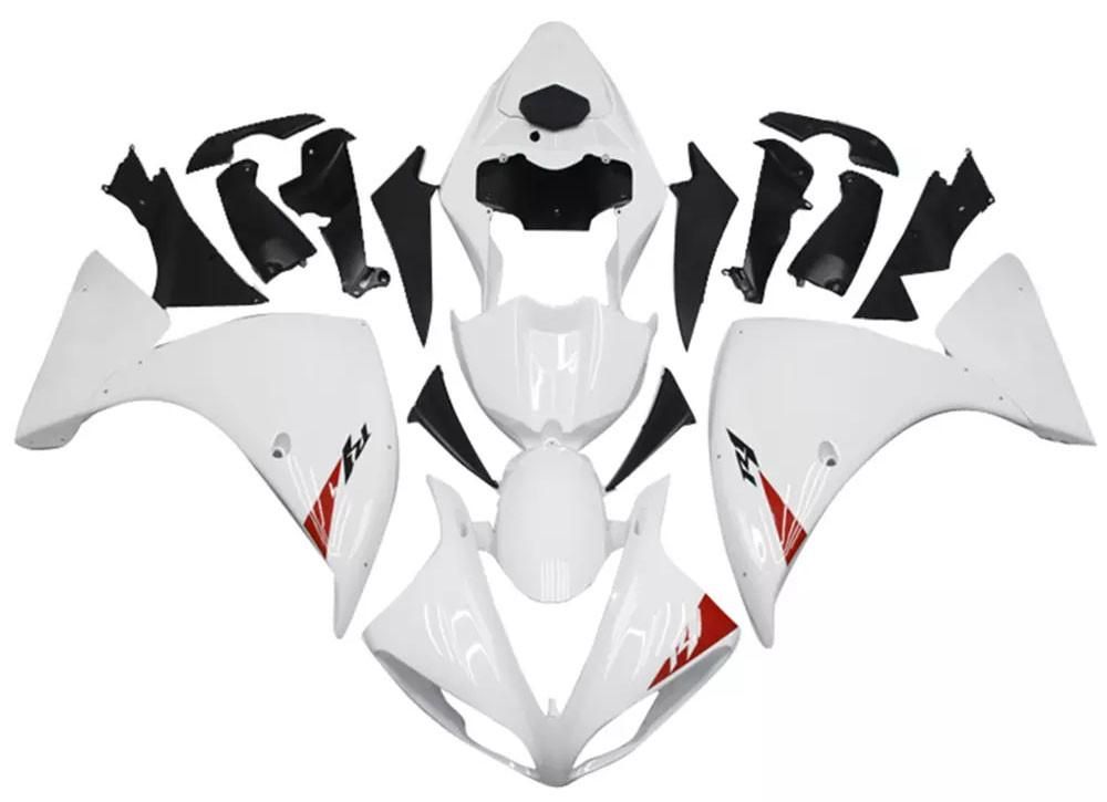 White, Red Black Motorcycle Fairings Plastics Kit For 2009-2011 Yamaha YZF-R1 FM-4689