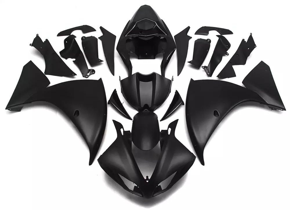 Flat Black Motorcycle Fairings Plastics Kit For 2009-2011 Yamaha YZF-R1 FM-4693