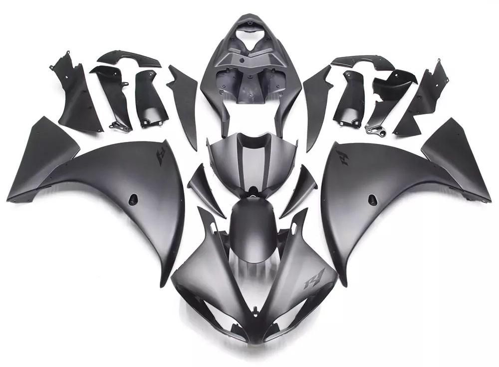 Matte Black Motorcycle Fairings Plastics Kit For 2009-2011 Yamaha YZF-R1 FM-4702