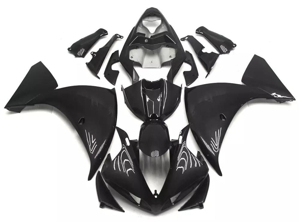 Black Motorcycle Fairings Plastics Kit For 2009-2011 Yamaha YZF-R1 FM-4704
