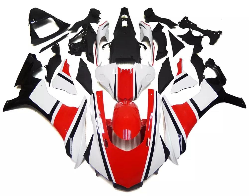 Red, White Black Motorcycle Fairings Plastics Kit For 2015-2019 Yamaha YZF-R1 FM-4664