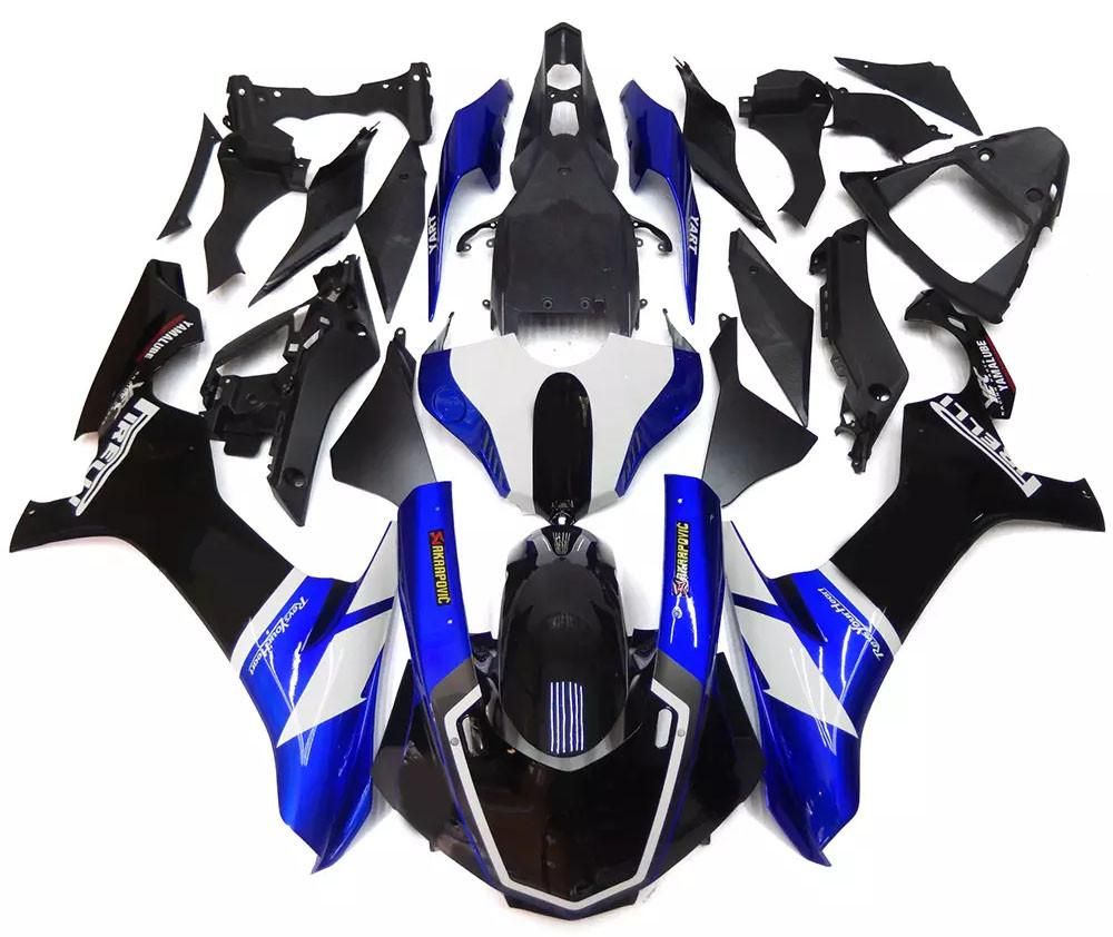 Black Blue Motorcycle Fairings Plastics Kit For 2015-2019 Yamaha YZF-R1 FM-4674