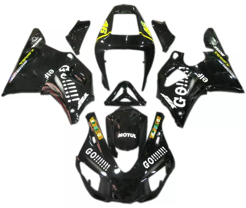 Black Motorcycle Fairings Plastics Kit For 1998-1999 Yamaha YZF-R1 FM-4793