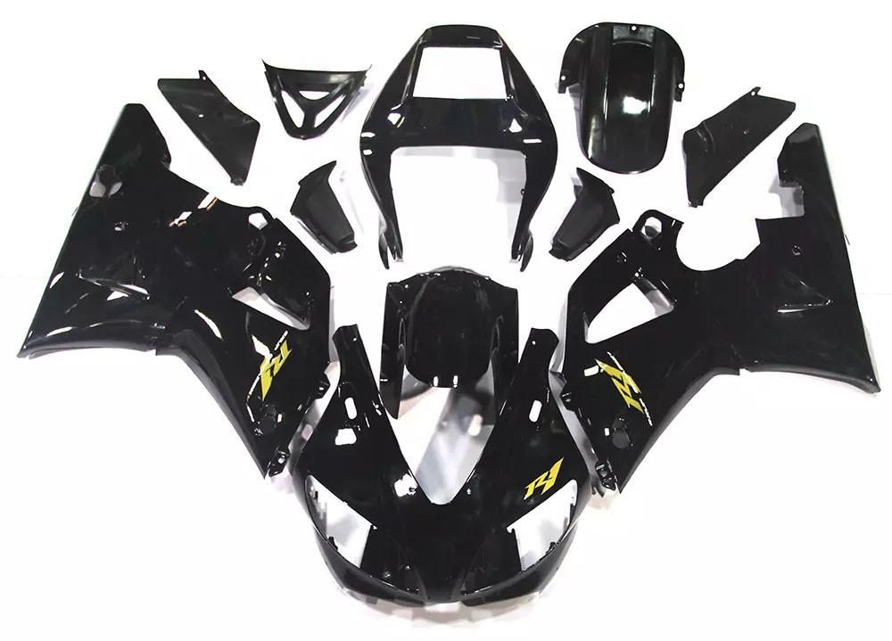 Gloss Black Motorcycle Fairings Plastics Kit For 1998-1999 Yamaha YZF-R1 FM-4806