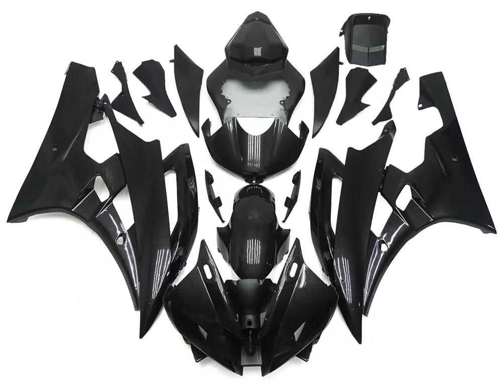 Black Motorcycle Fairings Plastics Kit For 2006-2007 Yamaha YZF-R6 FM-4862