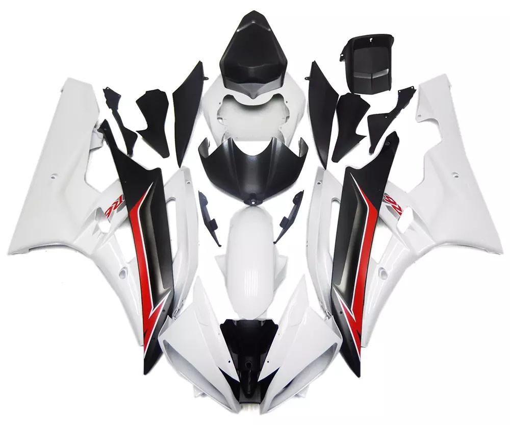 White Black Motorcycle Fairings Plastics Kit For 2006-2007 Yamaha YZF-R6 FM-4866