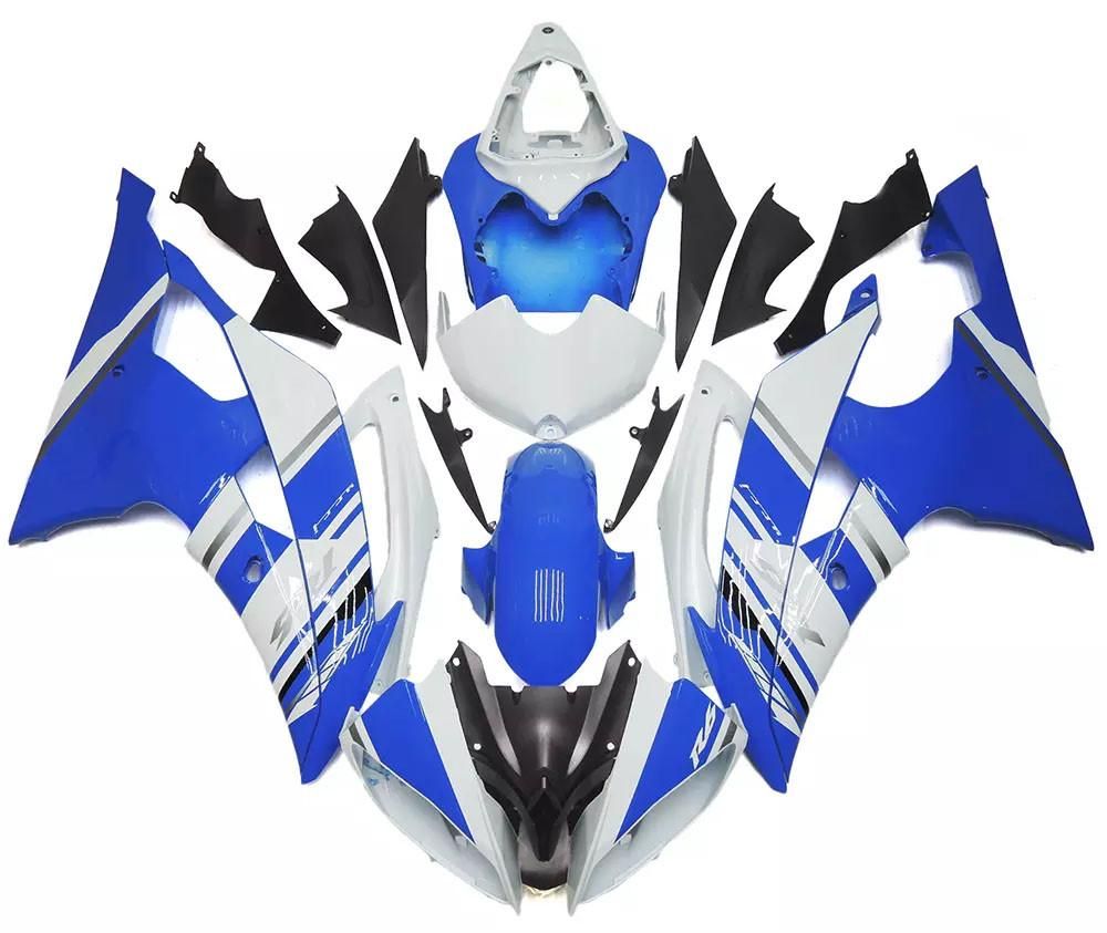 White Blue Motorcycle Fairings Plastics Kit For 2008-2016 Yamaha YZF-R6 FM-4823