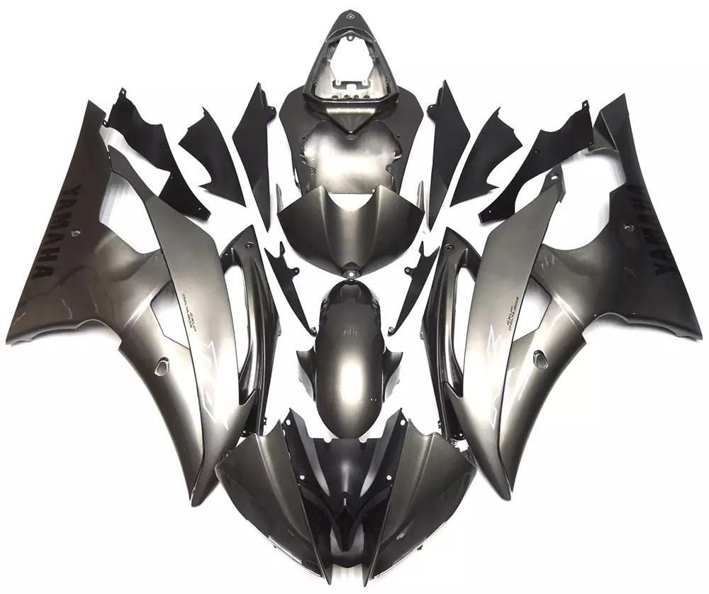 Matte Gray Motorcycle Fairings Plastics Kit For 2008-2016 Yamaha YZF-R6 FM-4834