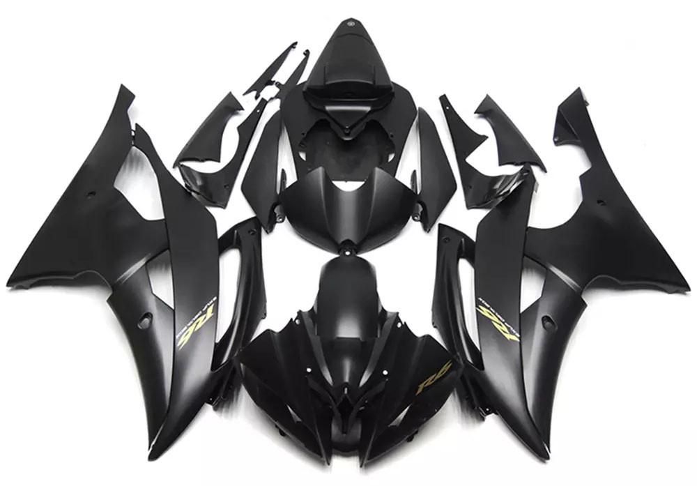 Matte Black Motorcycle Fairings Plastics Kit For 2008-2016 Yamaha YZF-R6 FM-4835