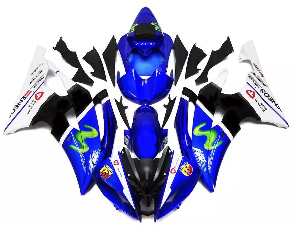 Blue, White Black Movistar Motorcycle Fairings Plastics Kit For 2008-2016 Yamaha YZF-R6 FM-4842