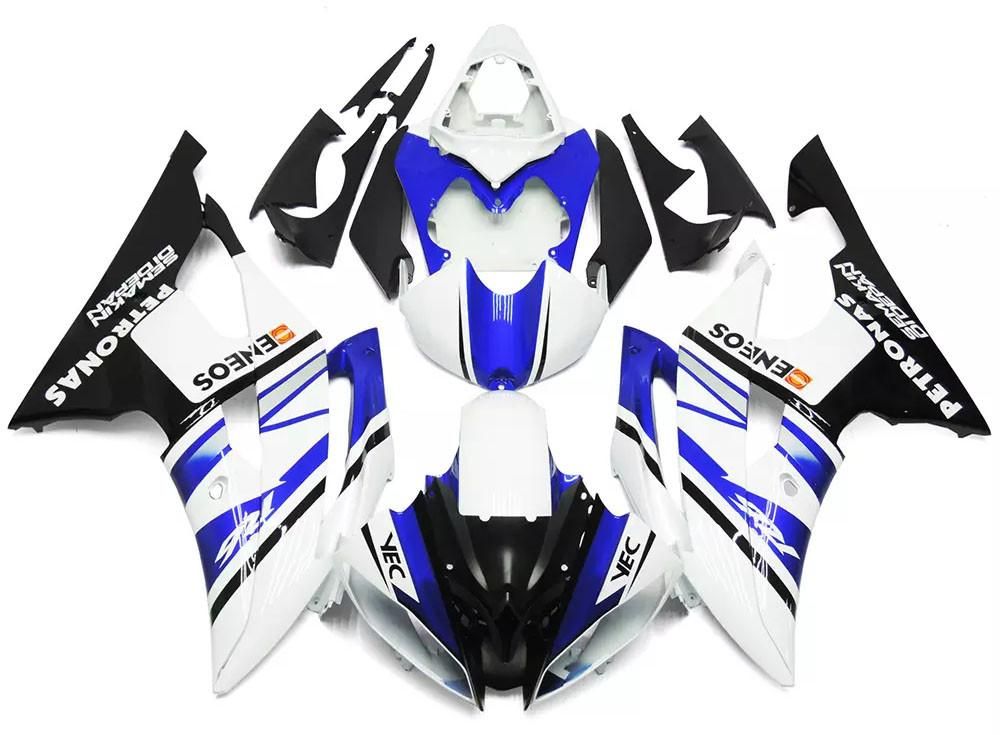 Blue, White Black Motorcycle Fairings Plastics Kit For 2008-2016 Yamaha YZF-R6 FM-4844