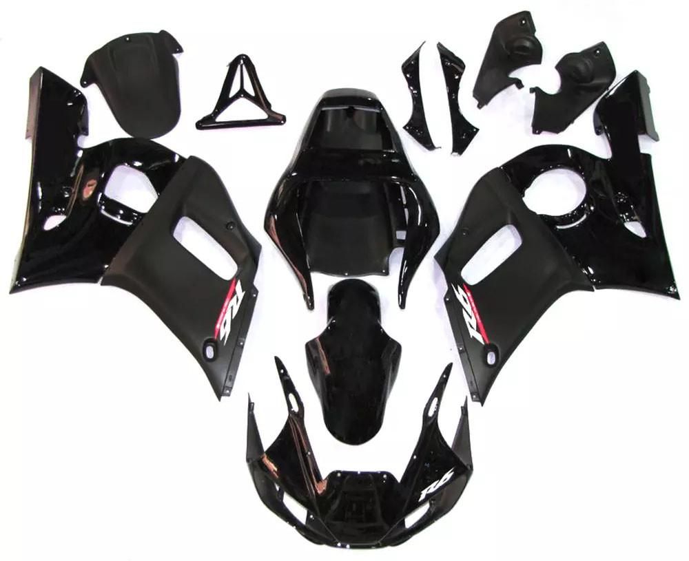 Flat Black Gloss Black Motorcycle Fairings Plastics Kit For 1998-2002 Yamaha YZF-R6 FM-4910