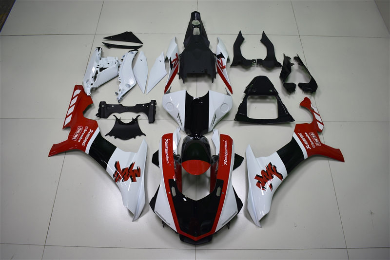 Yamaha YZF R1 Red/White/Black Custom Fairings Plastics Kit 2015-2017 FM-5278