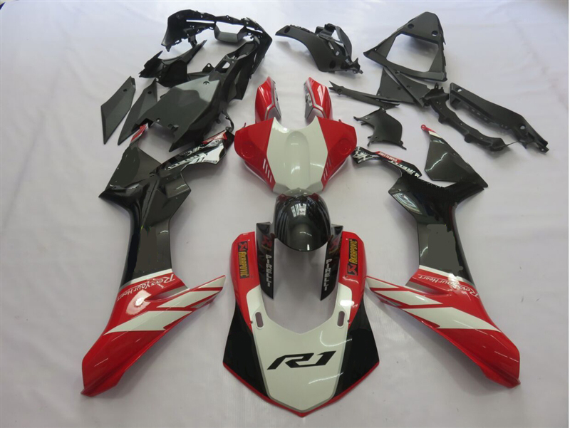 Yamaha YZF R1 Red/Black Fairings Plastics Kit 2015-2017 FM-5282