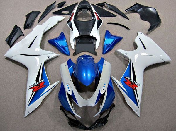 Fairings Plastics Kit For Suzuki GSXR600-750 GSXR600 2011-2017 / GSXR750 2011-2017 White Blue FM-1504