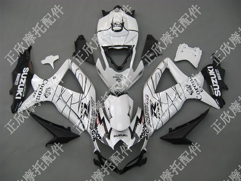 Suzuki GSXR600-750 GSXR600 2008-2010 / GSXR750 2008-2010 Fairings Plastics Kit FM-0717