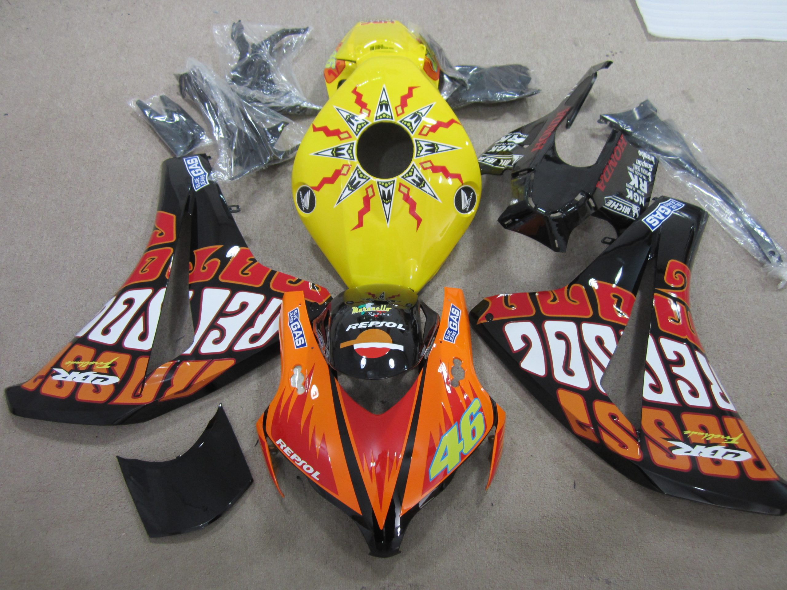 Honda CBR1000RR Fireblade Fairings Plastics Kit 2008-2011 FM-0287