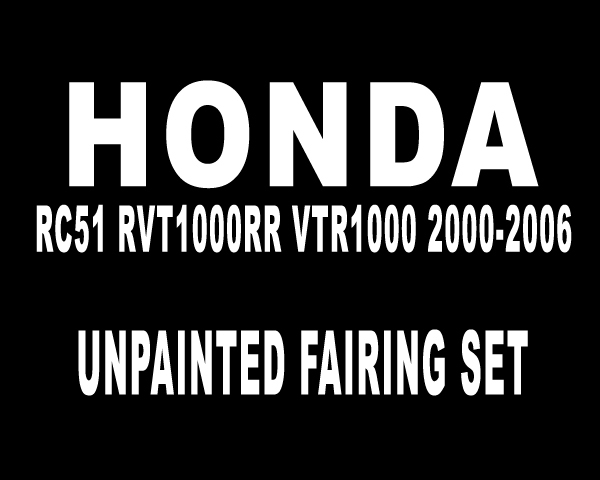 Honda RC51 VTR1000 Fairings Plastics Kit 2000-2006 FM-1034