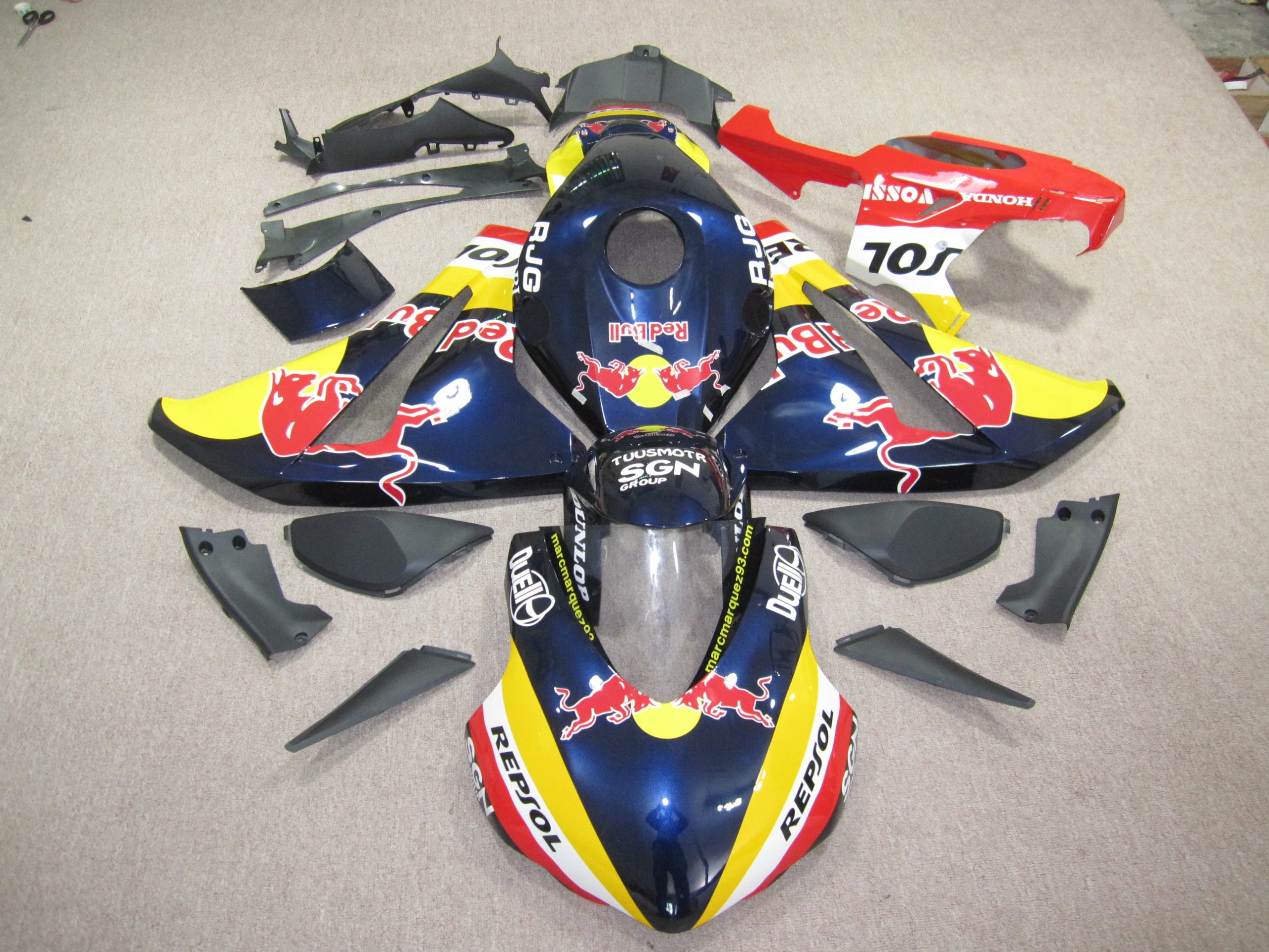 Honda CBR1000RR Fireblade Fairings Plastics Kit 2008-2011 FM-0277