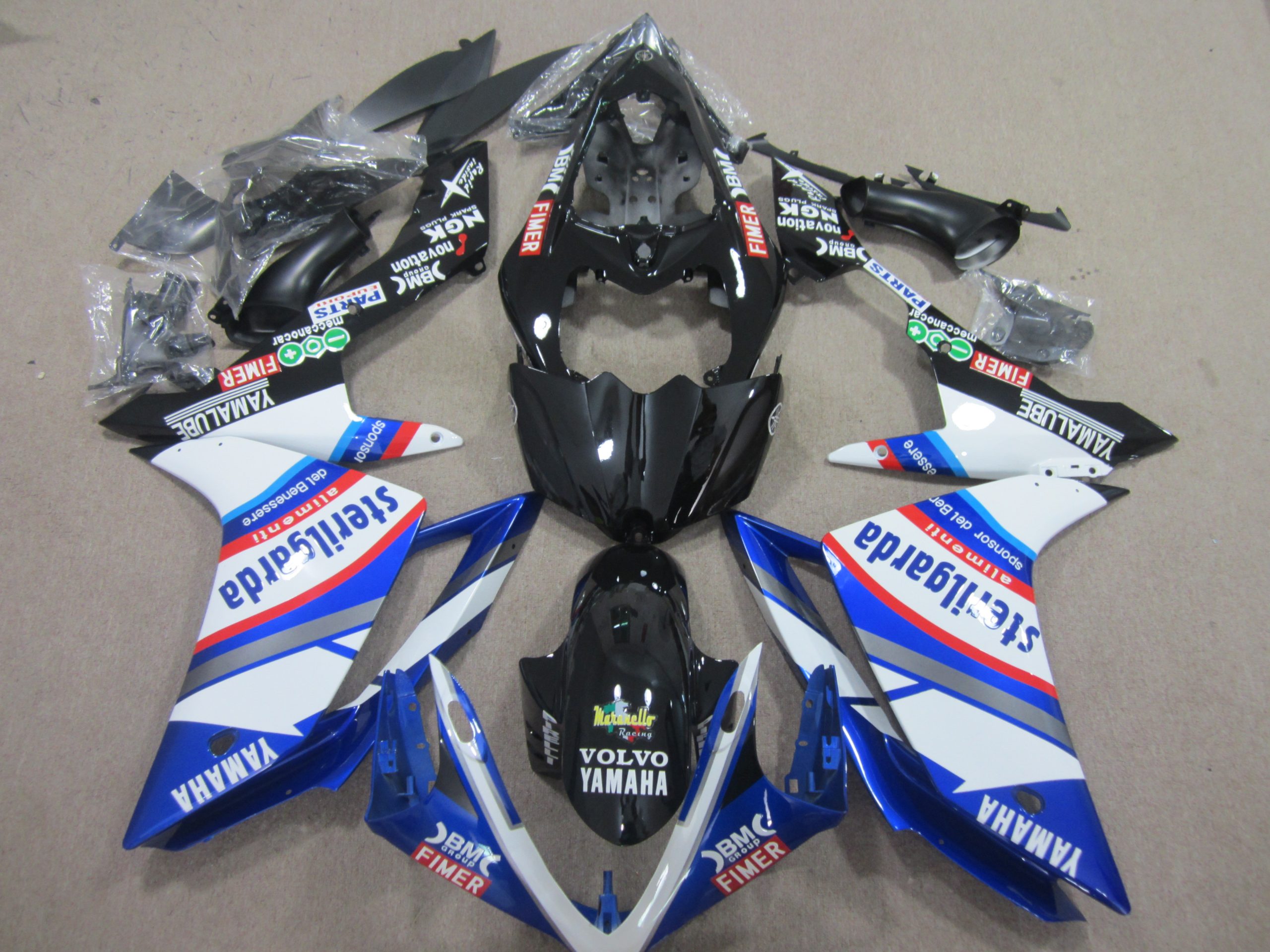 Yamaha YZF-R1 Fairings Plastics Kit 2007-2008 FM-1134