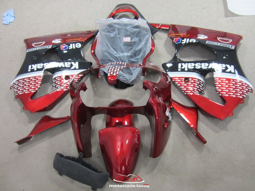 Kawasaki Ninja ZX-6R Fairings Plastics Kit 2000-2002 FM-0810