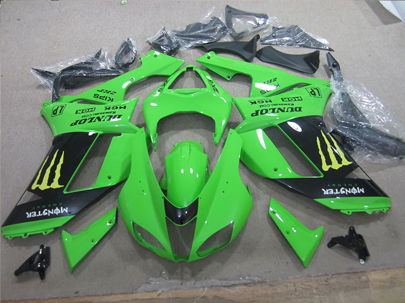 kawasaki Ninja ZX-6R 2007-2008 Fairings Plastics Kit 2007-2008 FM-0904