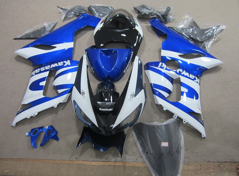 Kawasaki Ninja ZX-6R Fairings Plastics Kit 2005-2006 FM-0848