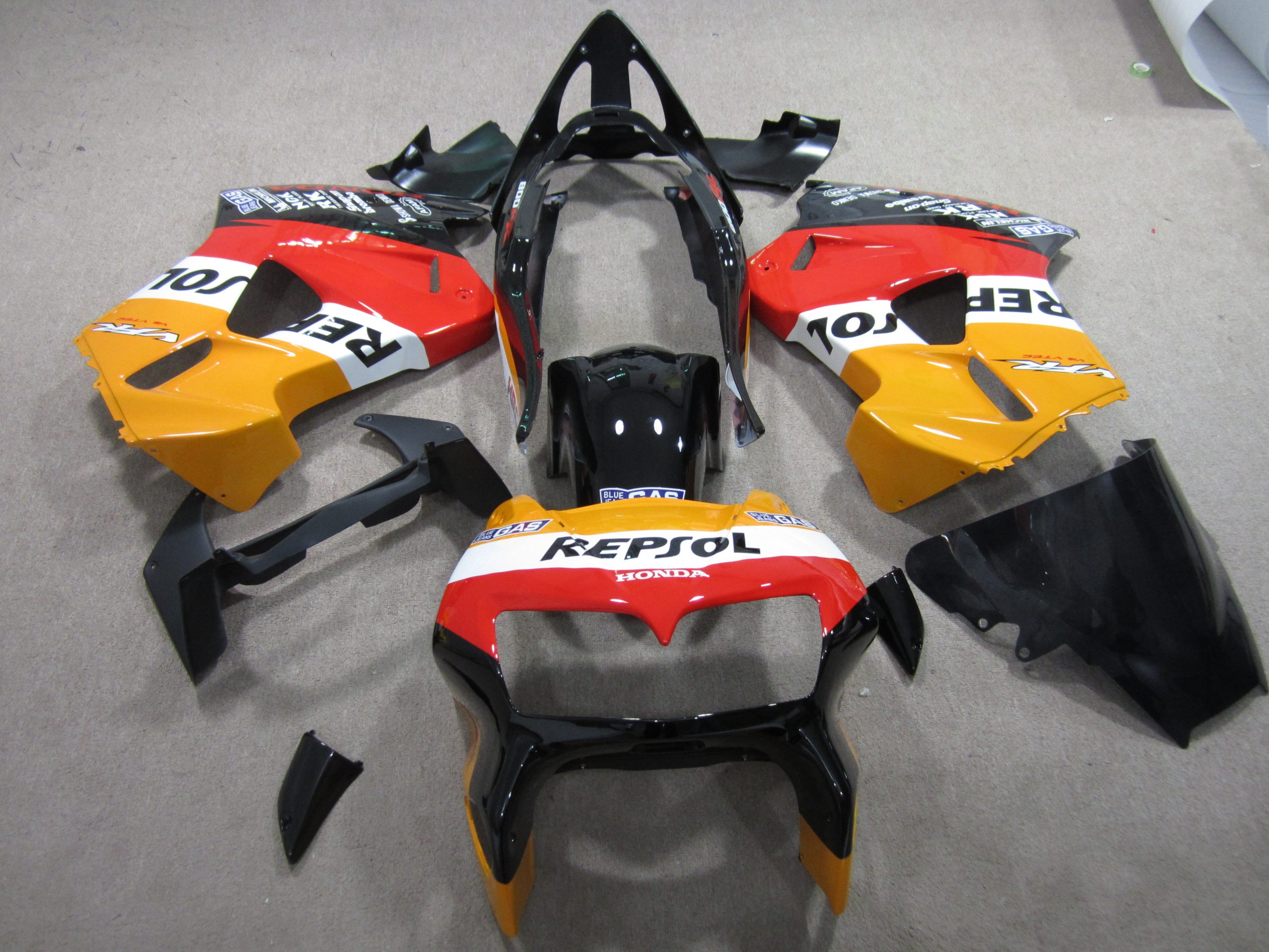 Honda VFR800 Fairings Plastics Kit 1998-2001 FM-0450