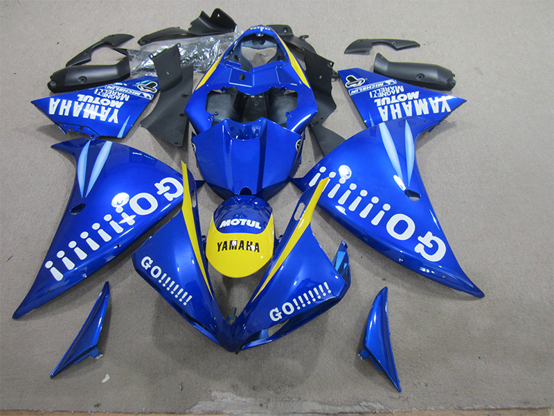Yamaha YZF-R1 Yellow Monster Fairings Plastics Kit 2009-2011 FM-1190